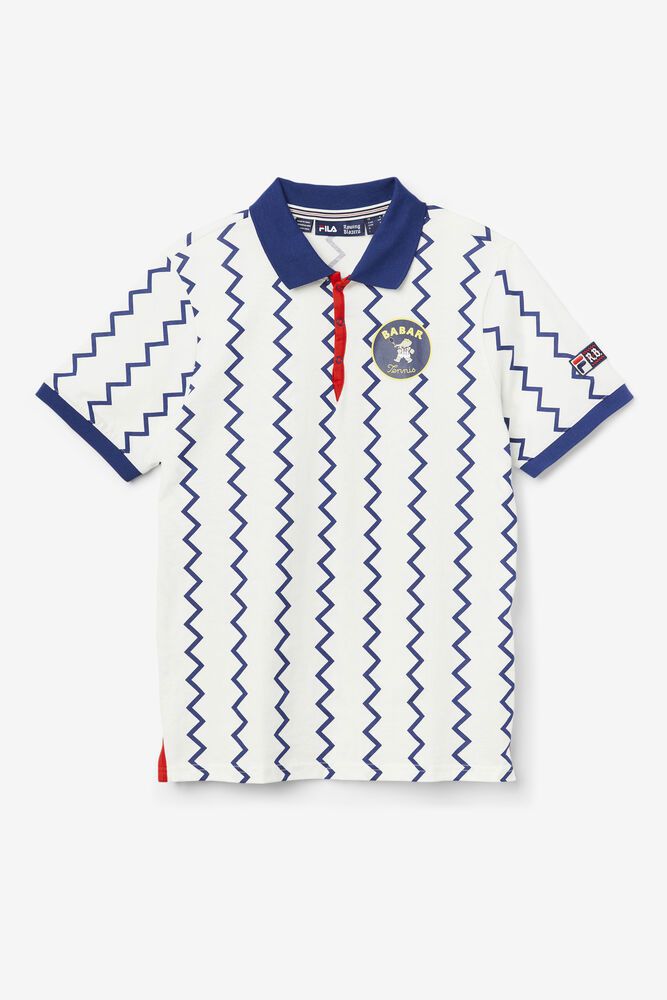 Fila Miesten Polo X Rb Babar Guye Valkoinen - MEJA-93406